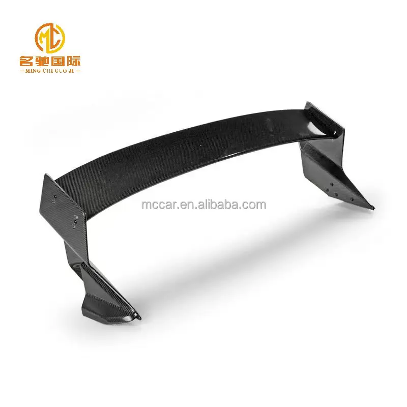 M-ugen Style For Honda Civic Type-R(FK8) FK8 FK7 VTX2 Carbon Fiber Rear Spoiler Glossy Fibre Trunk Splitter Wing