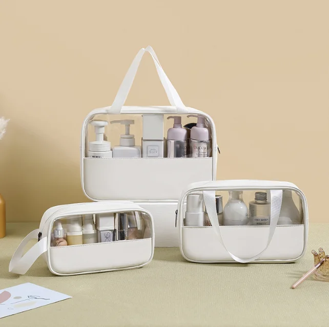 color zipper wash cosmetic bag waterproof friendly portable travel customized wholesale with low MOQ Storage bag