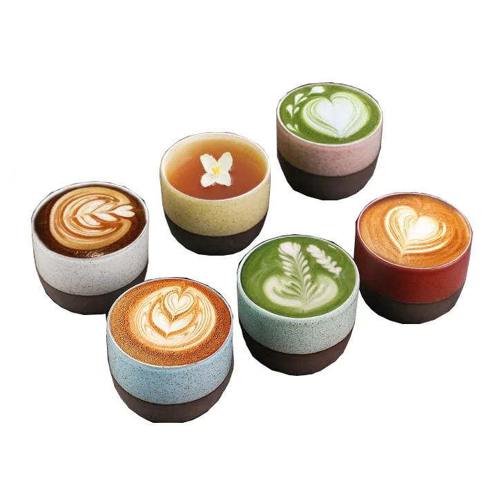 Saudi hot selling ceramic tea cup coffee cup creative frosted coffee mug