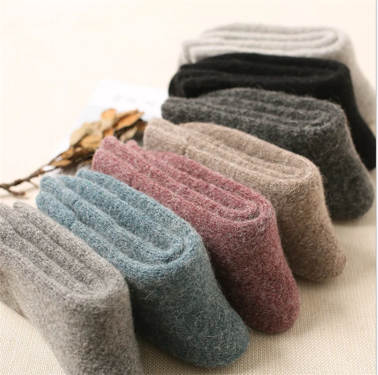 
Winter 34% wool socks for men plus cashmere medium stockings for women autumn winter wool hosiery 