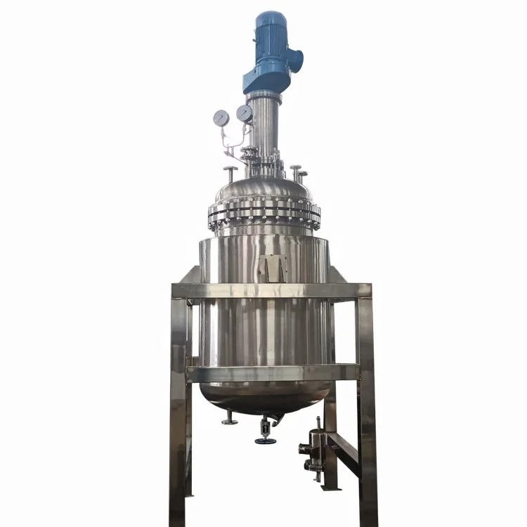 Borui 500L Electric Heating Liquid Mixing Tank Reactor with Agitator