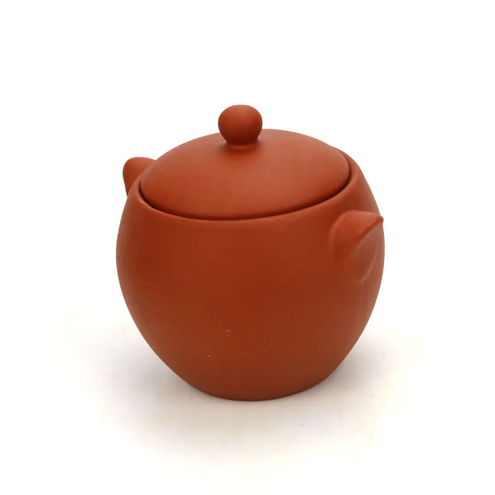 High temperature terracotta clay soup pot with lid for food