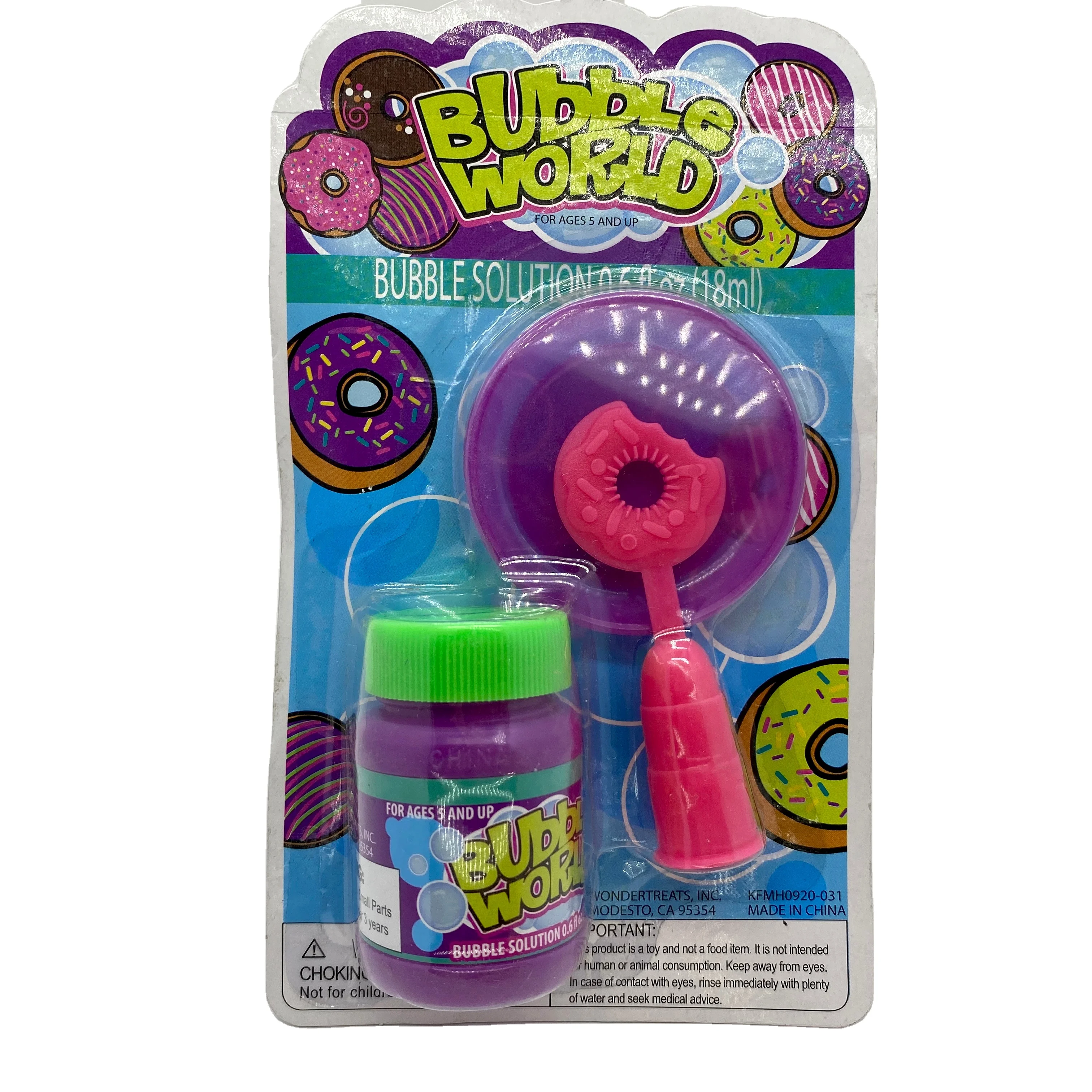 Factory directly Sales Donut Shape Bubble Toys Blowing Bubbles Water Toy Bubble Wand