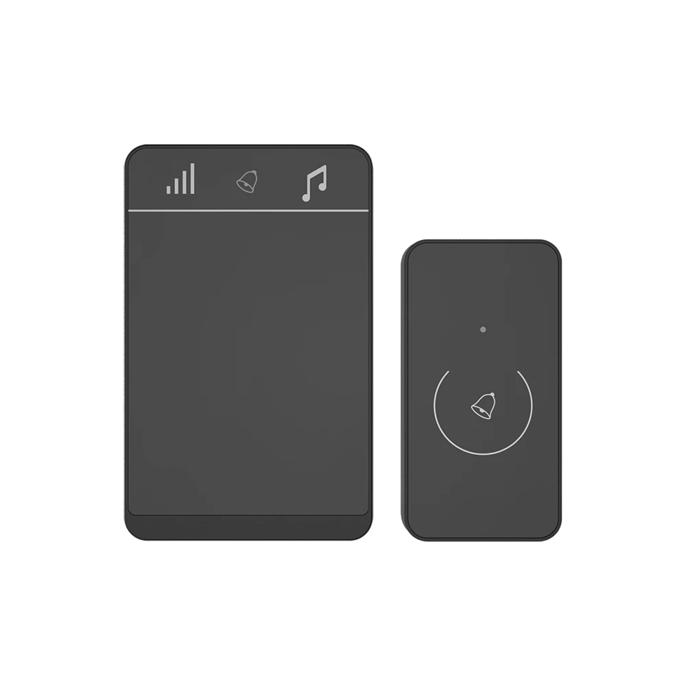 Пользовательская сенсорная кнопка Ip44, водонепроницаемая, 38 сигналов, 5 уровней громкости, беспроводной дверной звонок с питанием от батареи