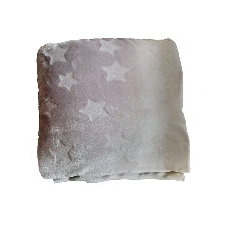 
100% Polyester Solid cut flowers star pattern Coral Fleece for Pajamas 