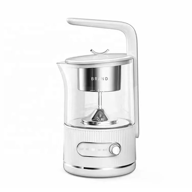 New Glass Tea Kettle, 1.0L Multi-function Cute Kettle with tea infuser/ Temperature control Tea Maker/ Glass Teapot
