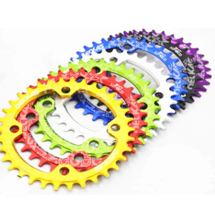 
32/34/36/38T Alloy MTB Bicycle Crank Narrow Wide Round Oval Chainwheel Bike Crankset 