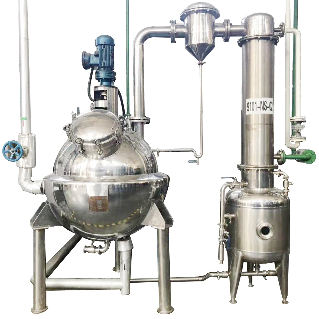 High efficient food grade ball type vacuum evaporator concentrator equipment