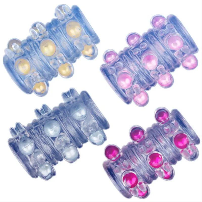 Penis Ring Sex Toy Spike Condom Lock Fine Ring Vibration Ring Pearl Physiotherapy Fun Caterpillar Adult Supplies Set