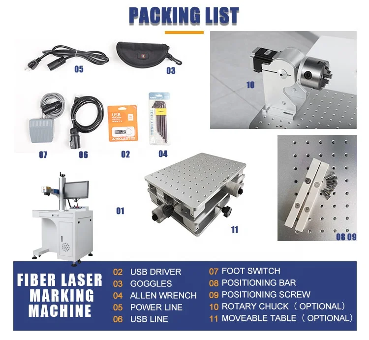 Factory outlet cattle animal ear tag bird pigeon ring printing desktop fiber laser marking machine
