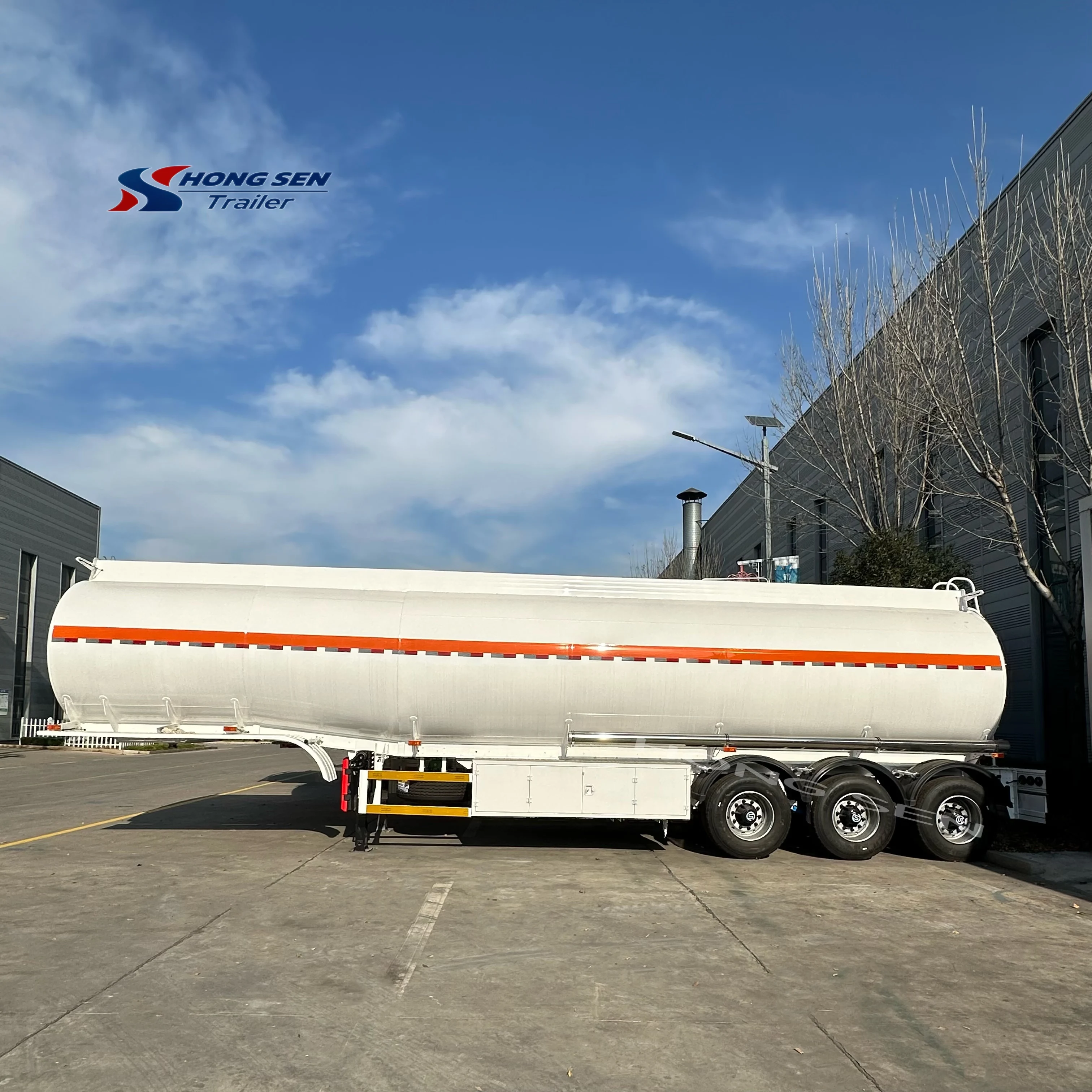 Hongsen Public Heavy-Duty Truck Trailers 3-Axis Various Oil Tankers Liquid Fuels Bulk Cement Liquefied Natural Gas Liquefied