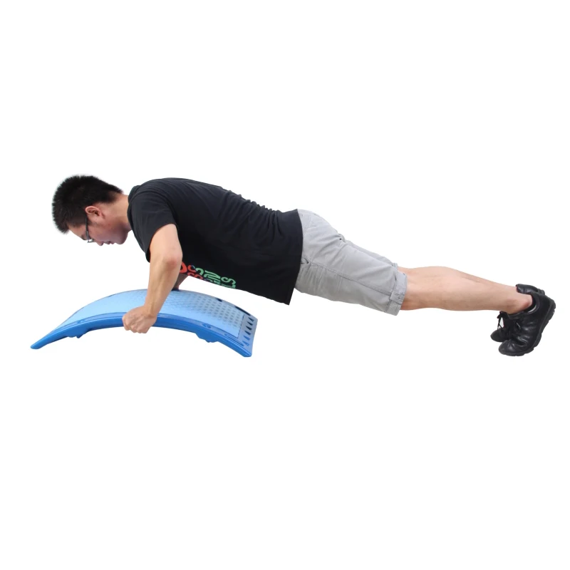 HDPE Gym Fitness Cardio Platform Arc Shape Arch Sit Up Power Bench Aerobic Step Board