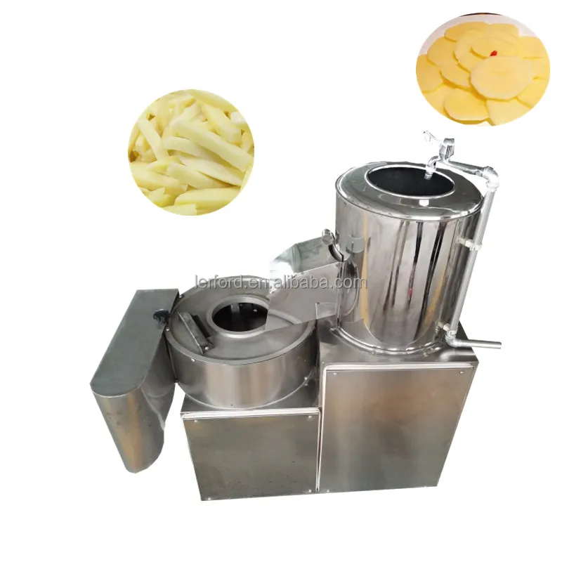 304 Stainless Steel Multi-Functional Potato Slicing Machine French Fries Production Machine