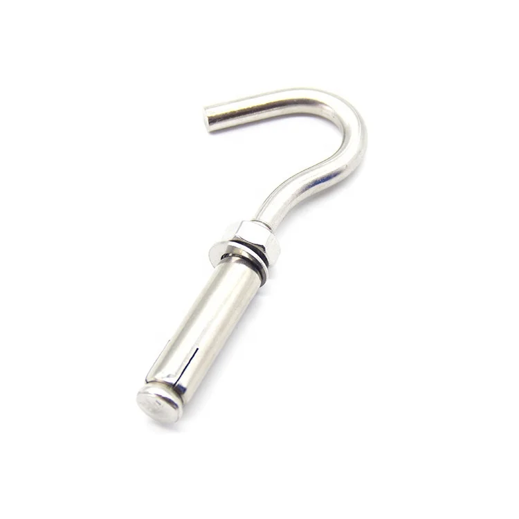 Concrete Wall Hook 304 Stainless Steel Expansion Hook Heavy Duty Open Cup Hook Expansion Bolts for Concrete wall