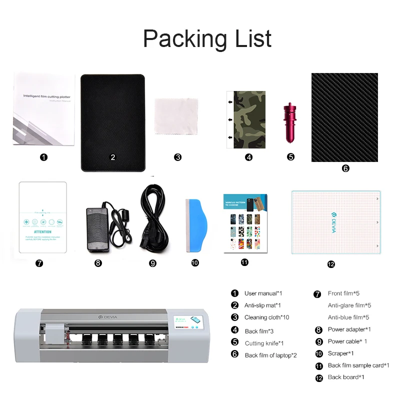 Devia Mobile Screen Protector Laser Cutting Screen Guard Hydrogels TPU Film Protective Cutting Machine