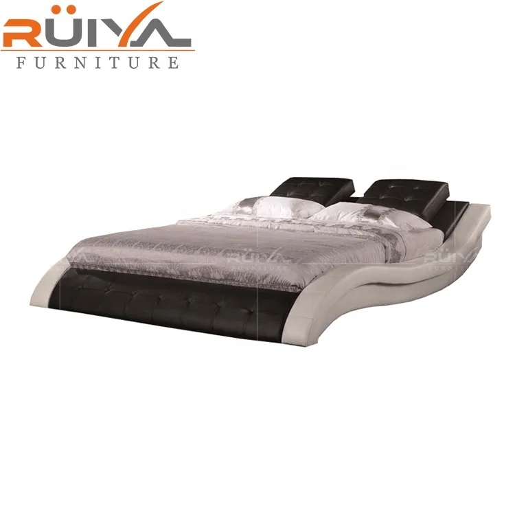 Best selling design French style kind size bedroom furniture with music led light