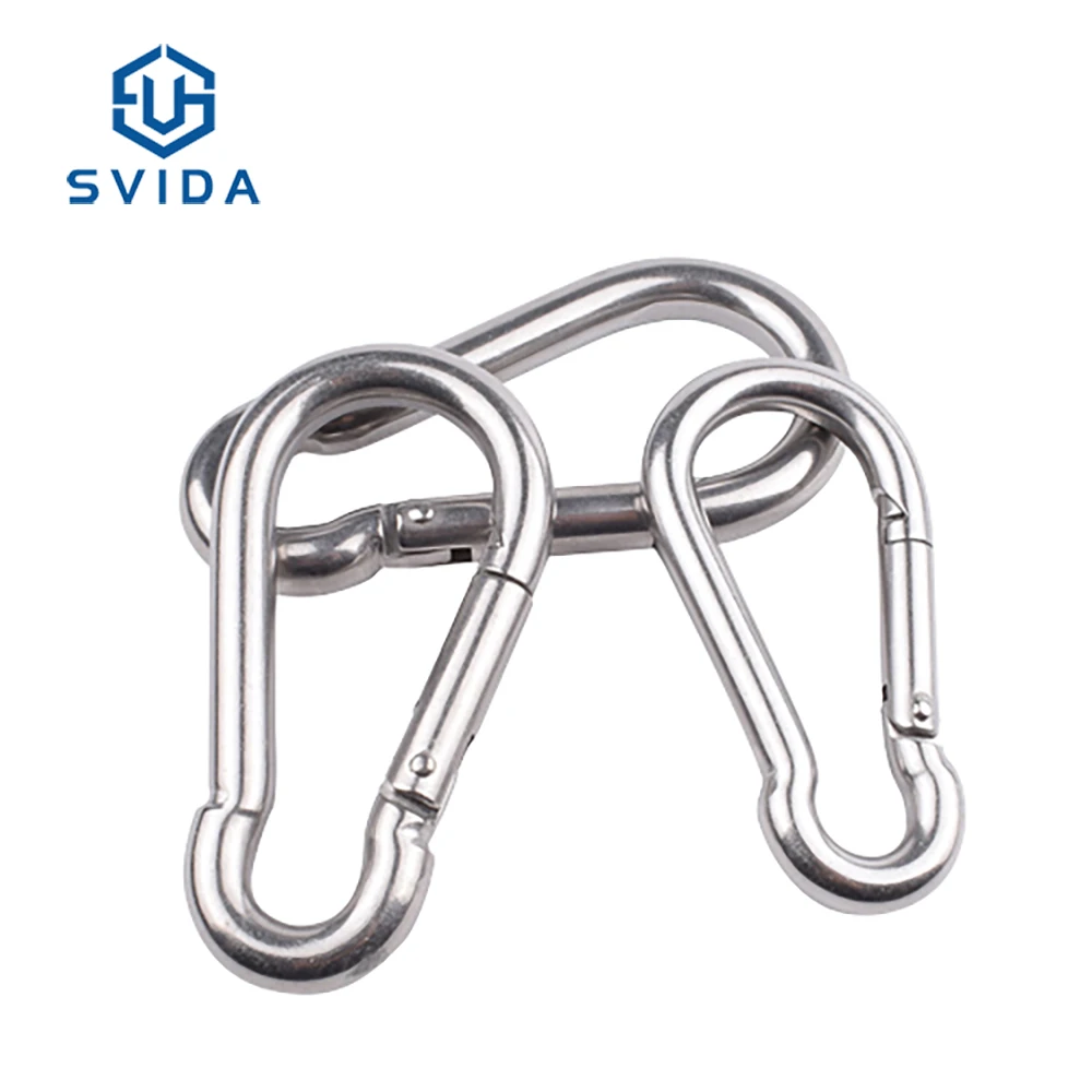 304/316 Stainless Steel Spring Snap Hook for Camping Hiking Snap Hook
