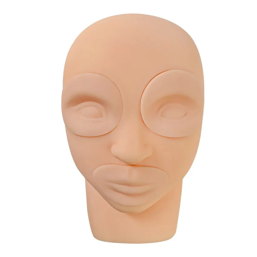 Mannequin Head Face Skin 3D Microblading Permanent Makeup Eyebrow Lip Tattoo Practice Human Mannequin Head Face Skin Accessories