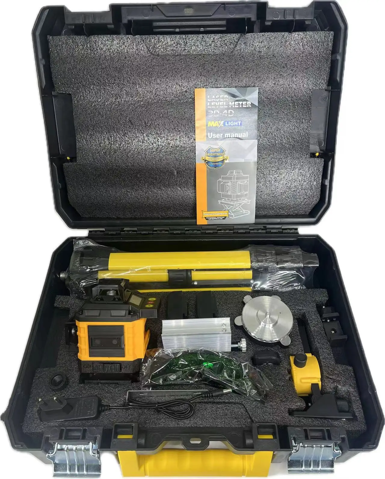 4d 16 Round Cross Line Laser Level Rotary Grade 360 Green Construction Professional Outdoor Chargeable Distance Meter Laser