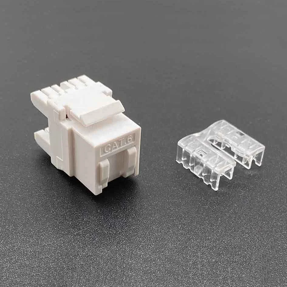 ANSHI CAT6 RJ45 8P8C UTP Jack Keystone Jack with Shuttle
