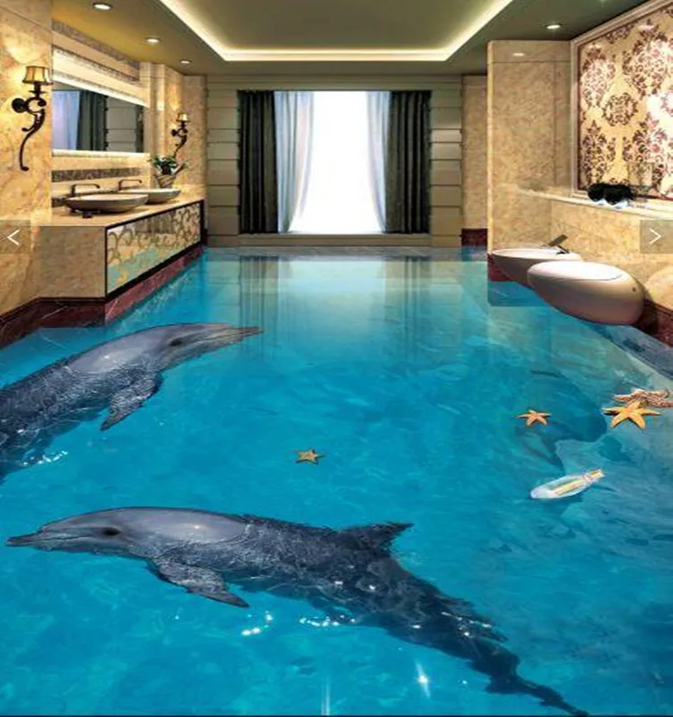 High Quality Crystal Clear self leveling Epoxy Resin floor paint 3d flooring paint