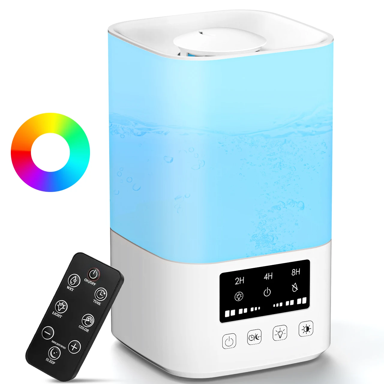 Portable Remote Control Ultrasonic Air Humidifier Oil Diffuser Easy Home Ultrasonic Humidifiers for Large Room