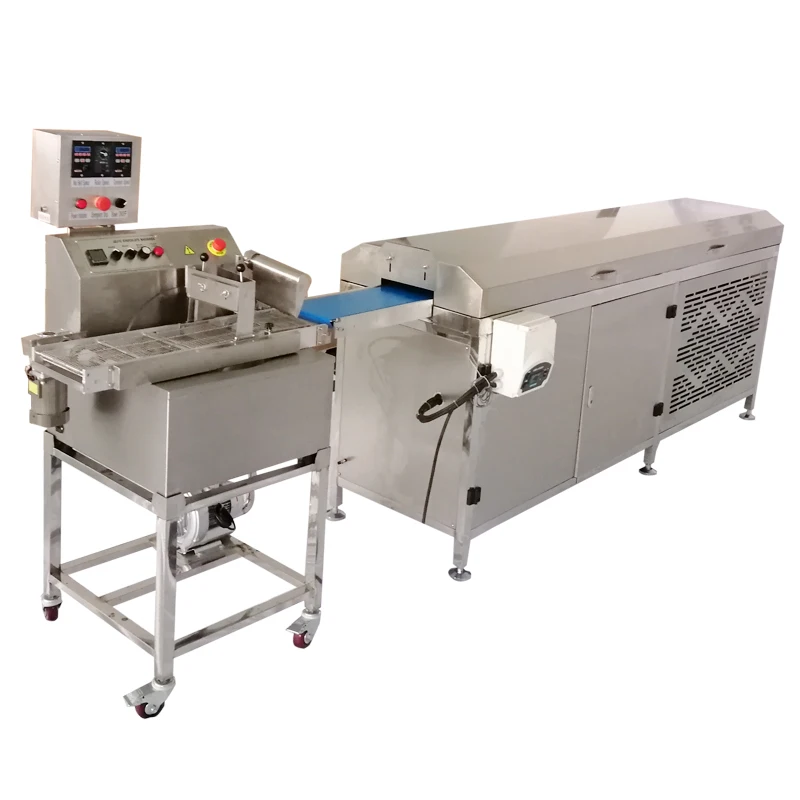 Papa best selling small chocolate enrobing machine for India/Small chocolate coating machine