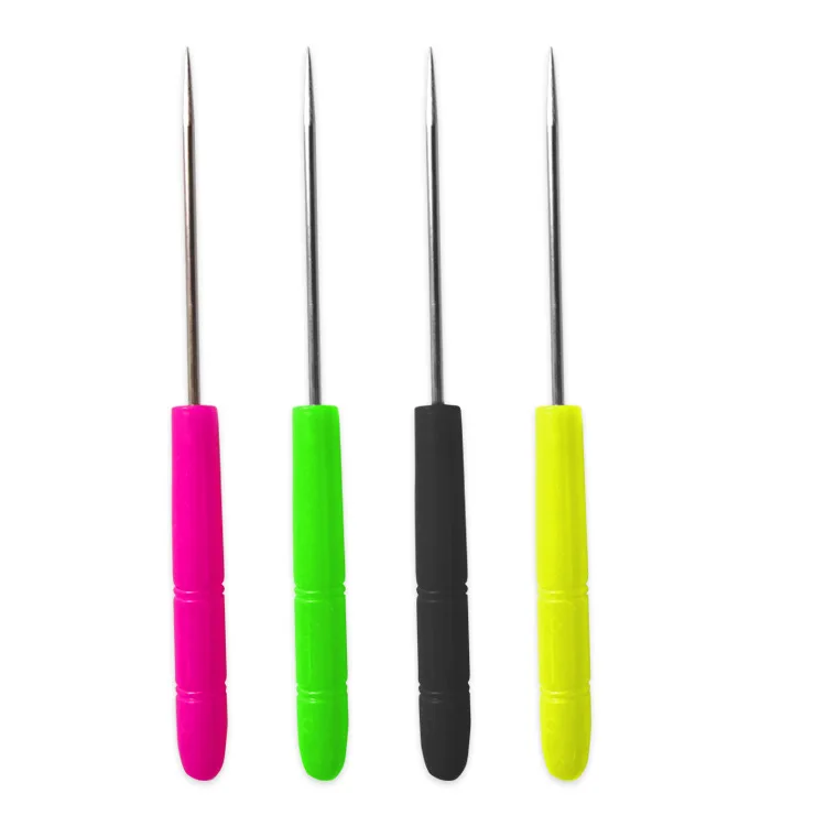 Wholesale color plastic handle awl cheap price DIY sewing Doll hair wig tools needle accessories