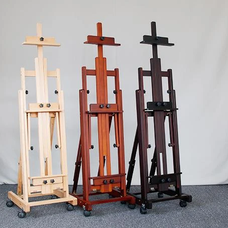 Time-limited discount multifunctional flat and vertical dual-use foldable beech easel for Wholesale