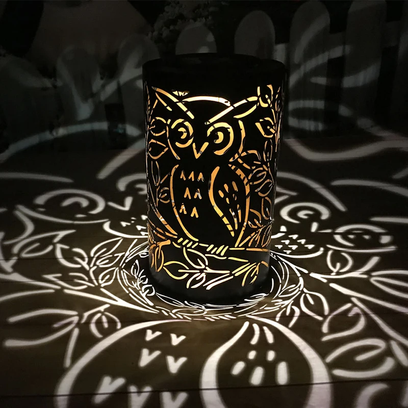 Owl Pattern solar decorative lamp for landscape garden stake, Solar pathway lamp