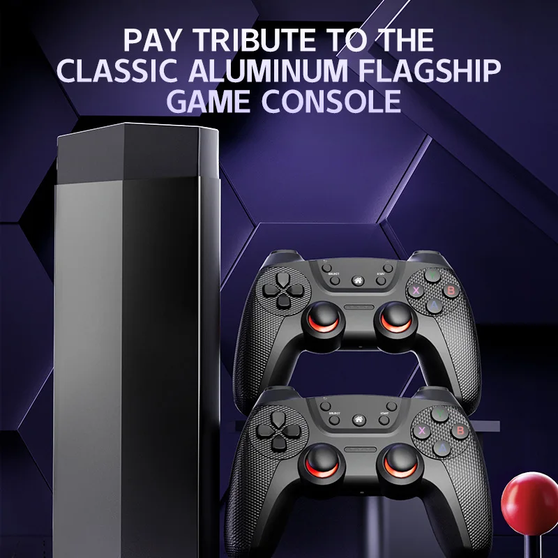 Wholesale TV Game Console H10 Aluminum Alloy Two-Person Handle Mini Handheld Video Home Game Console 20000 Models 2.4G Wireless