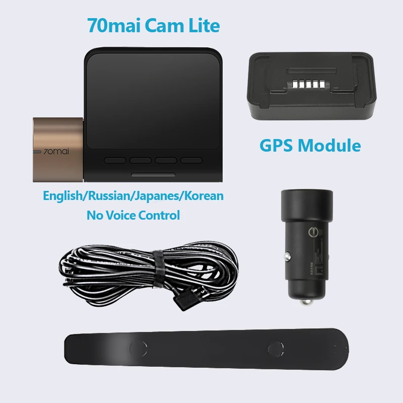  Новый 70mai Dash Cam Lite 1080P скорость координаты GPS модуля 70 MAI беспроводной HD Автомобильный видеорегистратор рекордер 24 часа в сутки для парковочной
