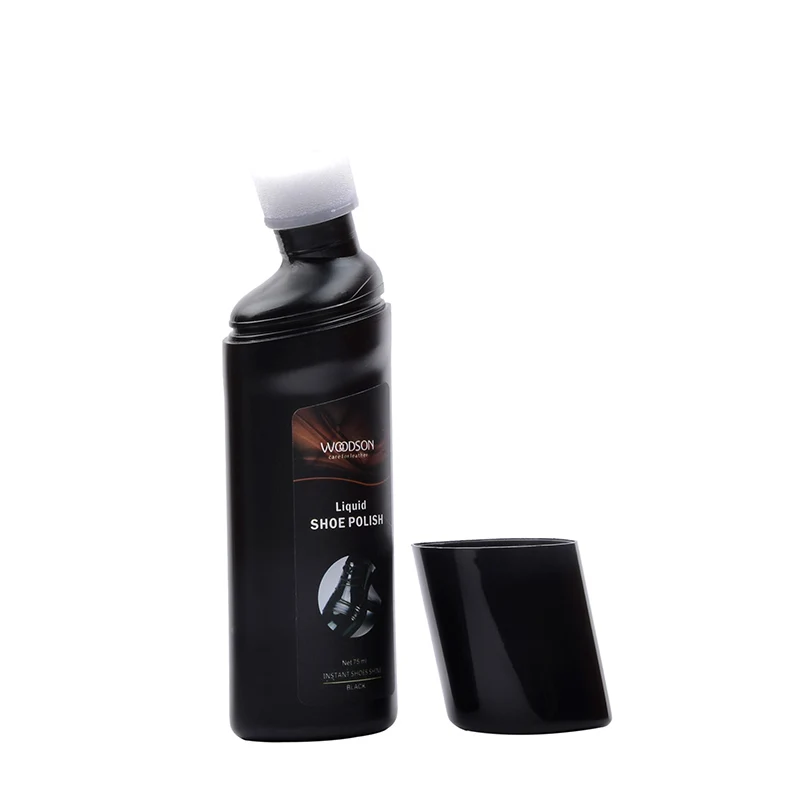 Eco-friendly Liquid Shoe Polish With Brush Head Leather Instant Shoe Shine Polish With 3 different colors