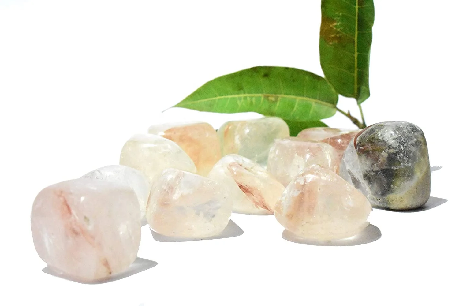 Lolite фантомный кварцевый барабанный камень кристалл чакры лечебный