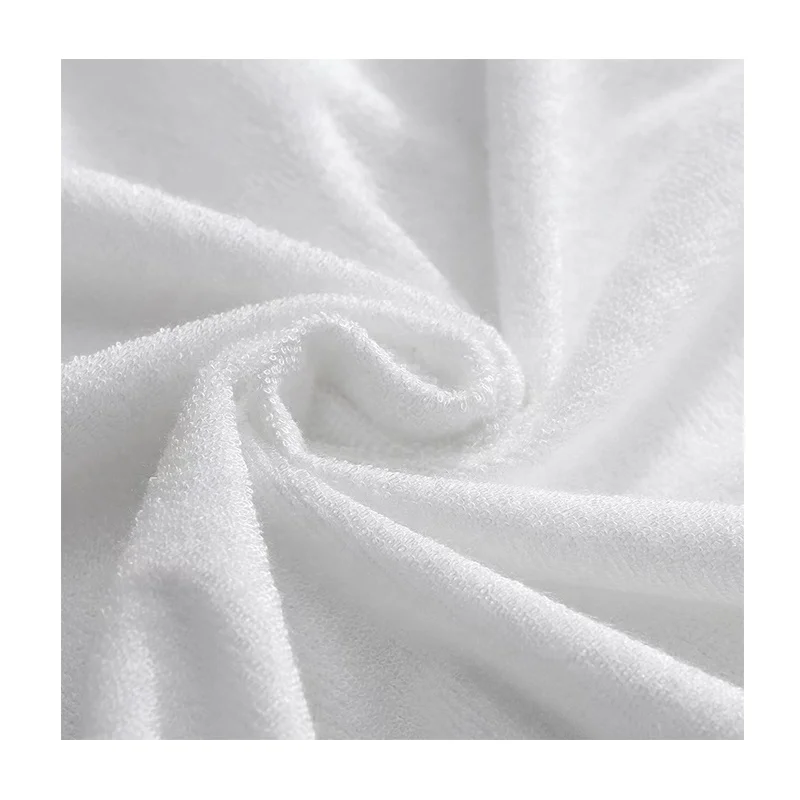 100% Waterproof TPU Laminated Bamboo Bedding Fabric Mattress Protector Premium Cotton TPU Terry Fabric