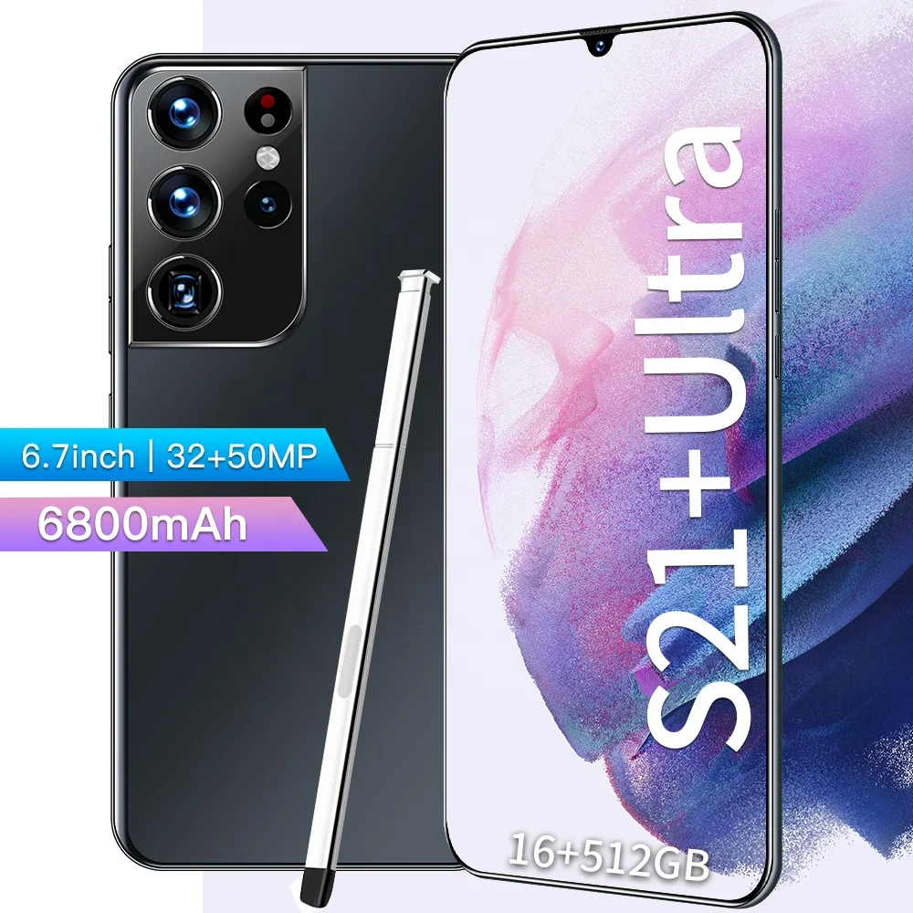 Оригинальный S21 Ultra 16GB + 512GB Android смартфон с поддержкой стилуса 4G сеть 5G глобальная версия супер выносливость мобильного телефона