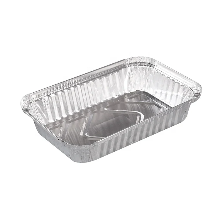 China Manufacture Restaurant Use 750ml Aluminum Foil Take-out Food Storage Tray Container
