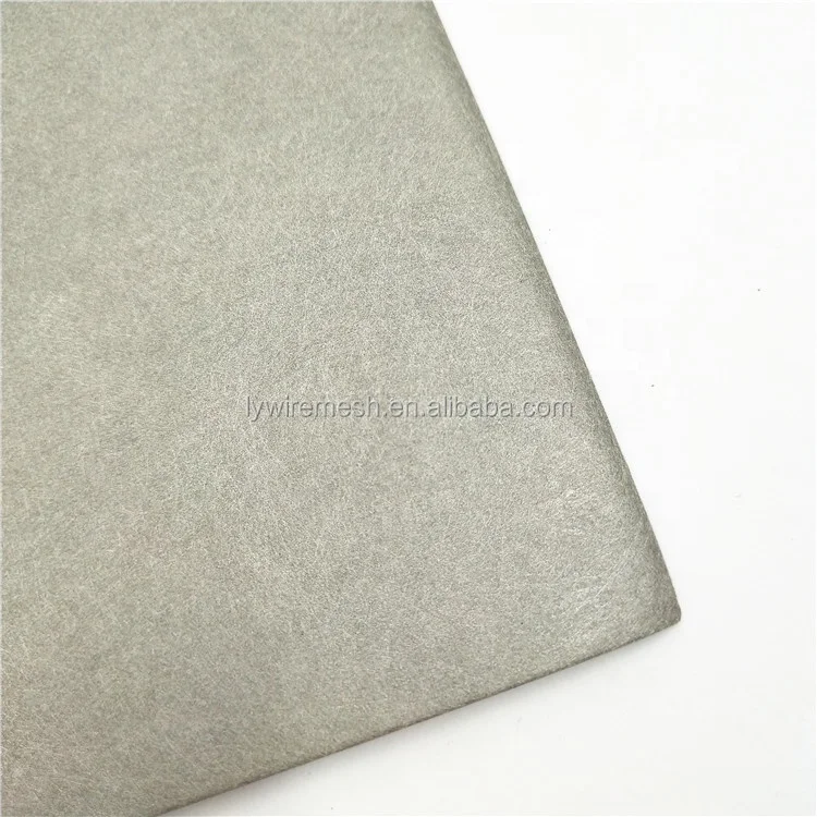 Ultra pure Ni200 Ni201 fiber 5um 10 micron 20 micro Non-woven sintered nickel fiber felt