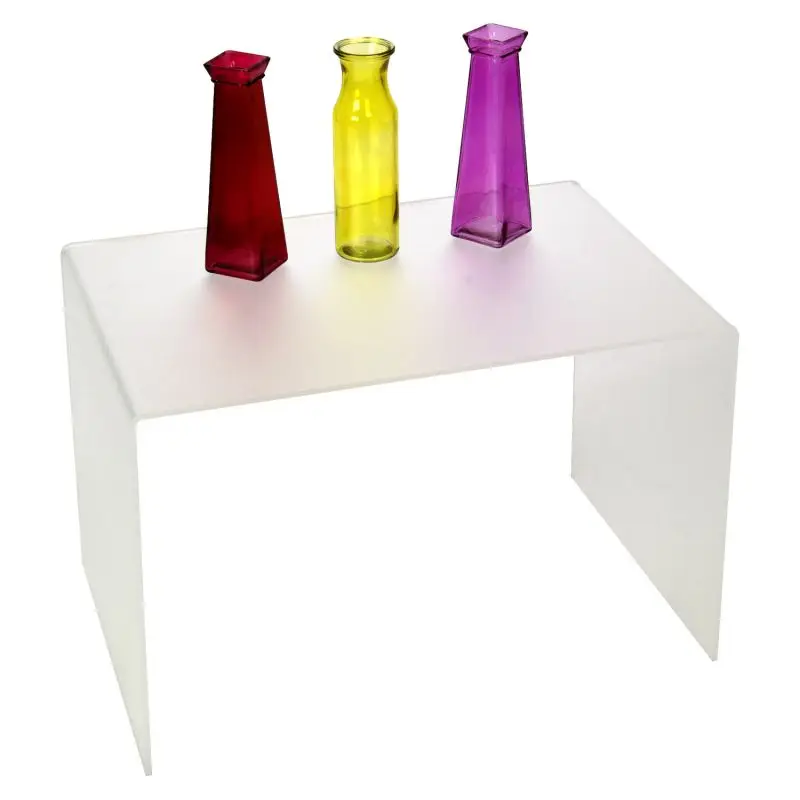 Acrylic Stacking Scroll Risers set of 5 Risers Factory Custom U Shaped white acrylic Risers Display stand acrylic Display Racks