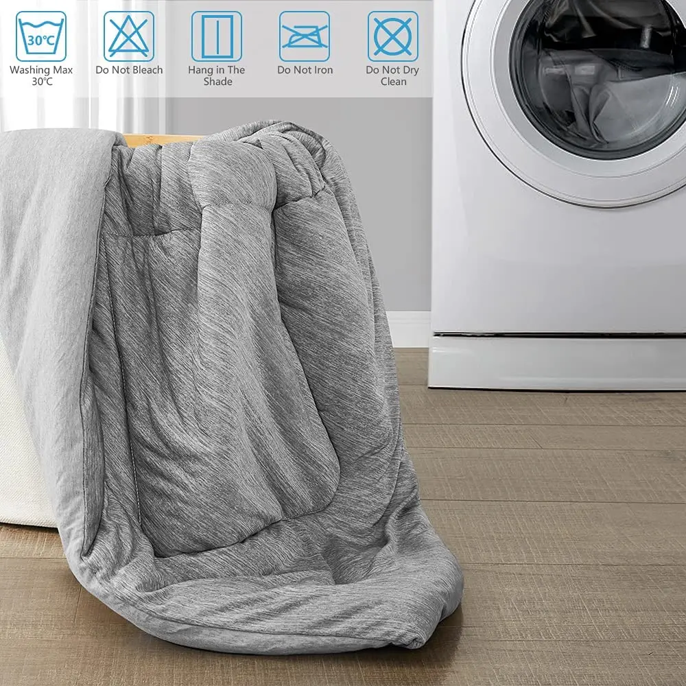 Breathable Soft Machine Washable Arc-Chill Cooling 100% Cooling Blanket Comforter for Hot Sleepers