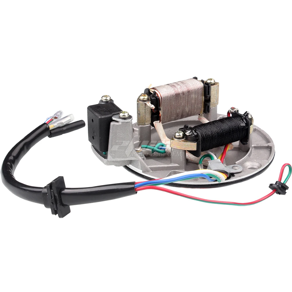 JH70 Stator Plate Pickup Magneto Ignition Coil Rotor for Pit/Dirt Bike 70cc 90cc 110cc 125cc