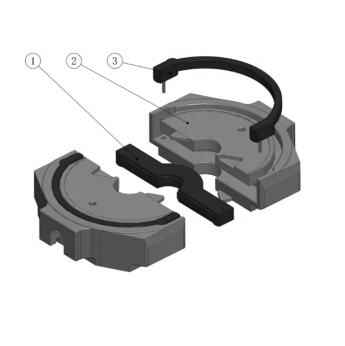 Integral Type Shenkai Ram Annualr BOP Tapered Rubber Packer Core
