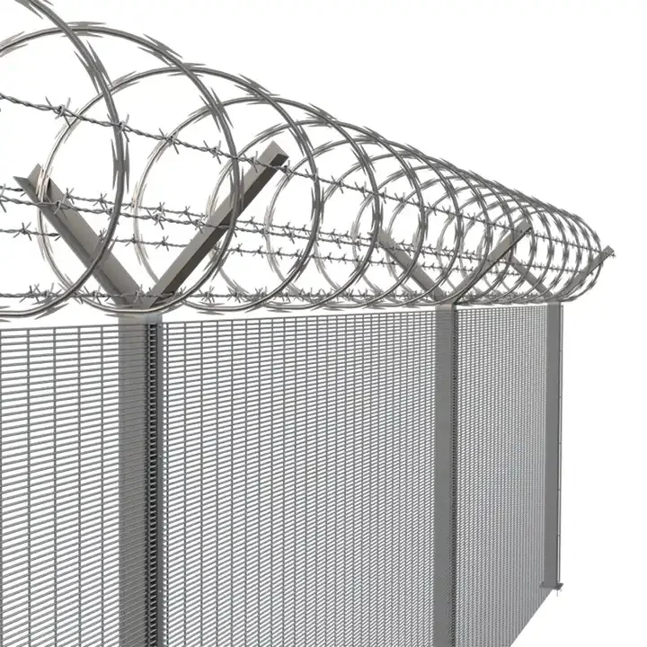 358 ограждение из ПВХ с покрытием низким уровнем обслуживания металлическая проволочная сетка для тюрем сварная 3D модель