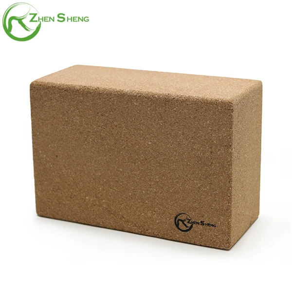 Zhensheng Nature Cork Yoga Block Laser Logo
