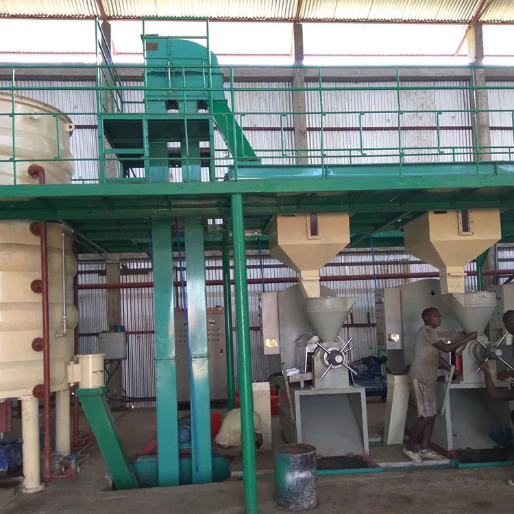 Automatic palm fruit palm kernel expeller production line 6yl-95 oil press line