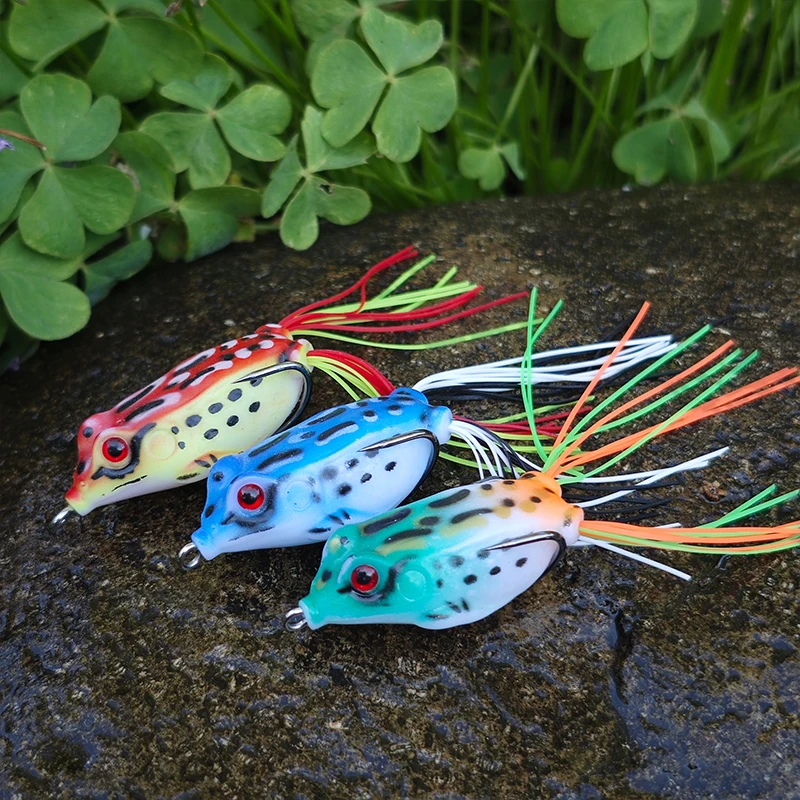 Factory Price Frog Lure Soft Plastic Frog Lures Topwater Soft Fishing Frog Lure Artificial Bait For Fishing