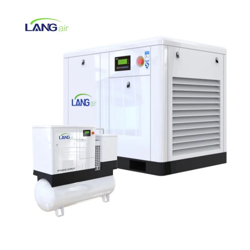 Langair china rotary 22 KW 30 HP All-in-one Combined Screw Air Compressor with Tank and Dryer