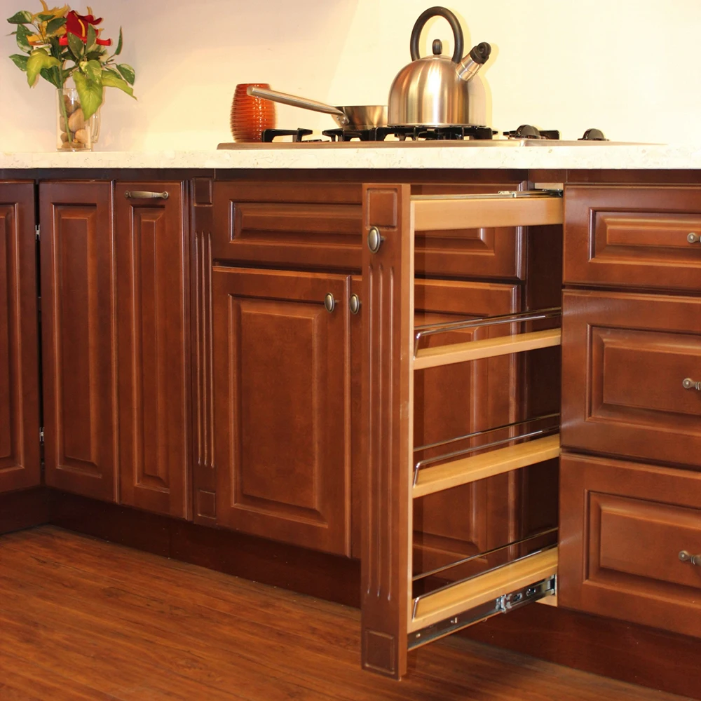 Wholesale Price Modern Design Kitchen Solid Wood Ready To Assemble Base Kitchen Cabinets With Hinges