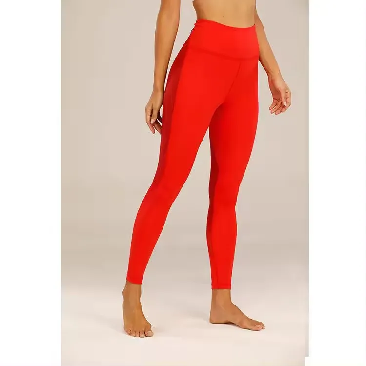 Luckpanther Women Sports Patchwork Skinny Leggings High Elasticity High Waist Yoga Workout Pants Leggings