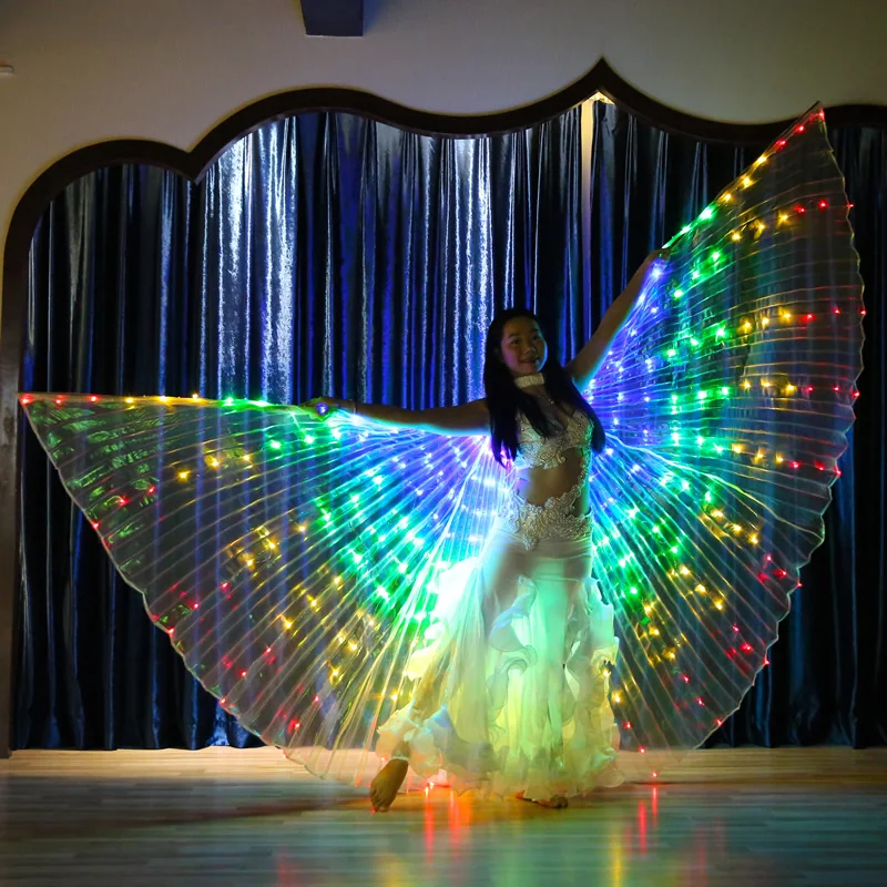 300 Leds Light UP Belly Dance Isis Wing For Ladies ,BellyQueen